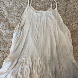 American Eagle Outfitters Cream Ribbed Top